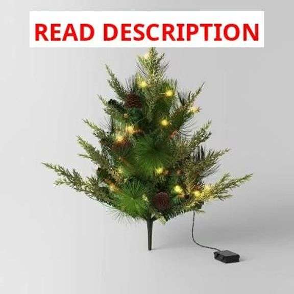 Wondershop at Target Mixed Greenery LED Pre-Lit Planter Insert image