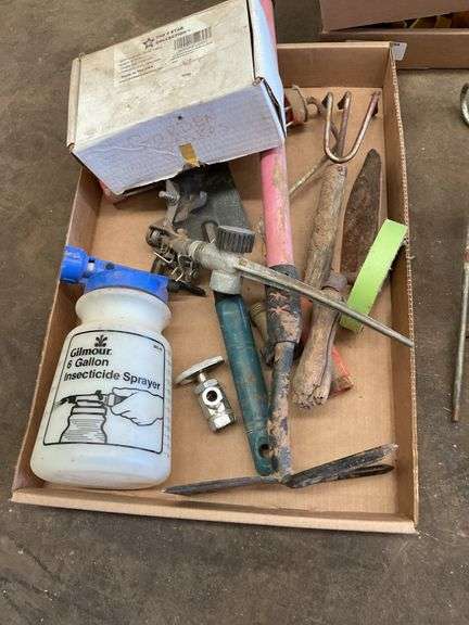 Box Lot Assorted Gardening Tools image