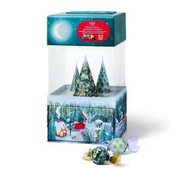 M&S Magical Snowing Forest Truffle Box image