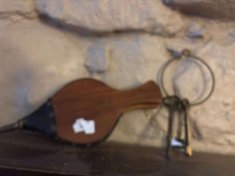 Fireplace Bellows with Keys on Ring image
