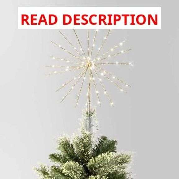 Starburst LED Lit Christmas Tree Topper image