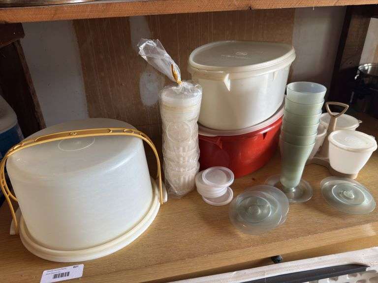Assorted Tupperware Containers and Food Storage image