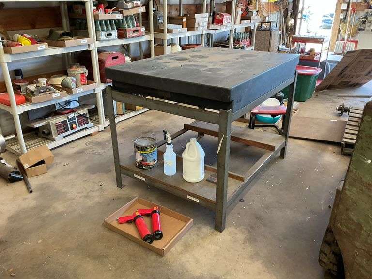 Granite Surface Plate Table, 4' x 3' x 3' image