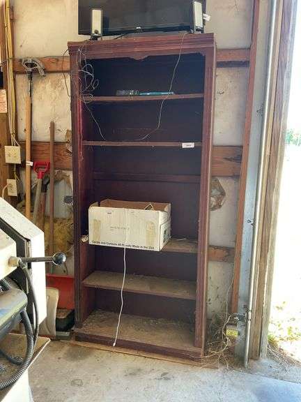 Wooden Bookcase (32" x 11" x 70-1/2") image