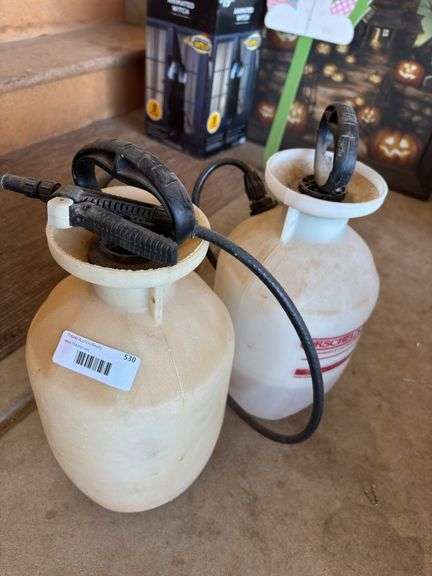 Two Plastic Garden Sprayers image