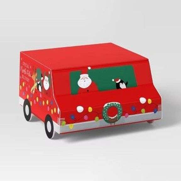 Red Santa Delivery Van Storage Box image