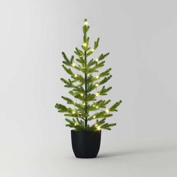Wondershop at Target 3ft Potted Balsam Fir Pre-Lit LED Tree image