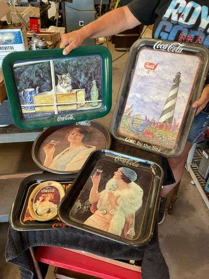 Coca-Cola Collectible Serving Trays (Lot of 7) image