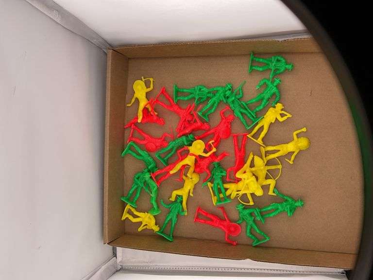 Plastic Toy Cowboy and Native American Figures image