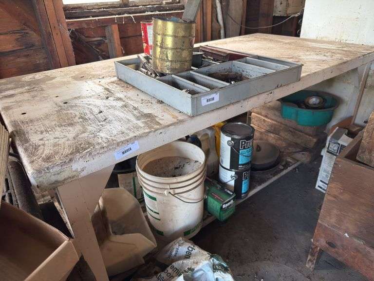 Workbench with Assorted Items image