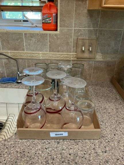 Mixed Glassware Set: Wine Glasses, Tumblers, and More image