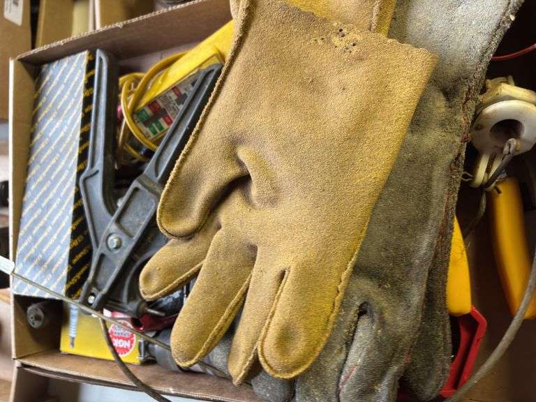 Box Lot Assorted Electrical Tools and Supplies image