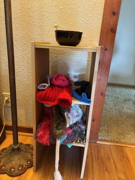 Small Shelf, Fashion Accessories, and Decorative Figurine