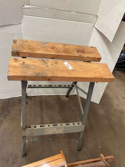 Adjustable Height Saw Horse Work Bench image