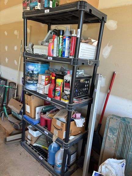 Poly shelving unit contents not included image