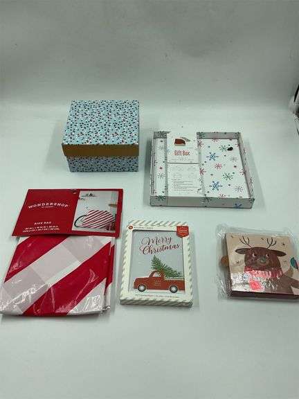 Holiday Themed Assorted Decorations and Gift Packaging image