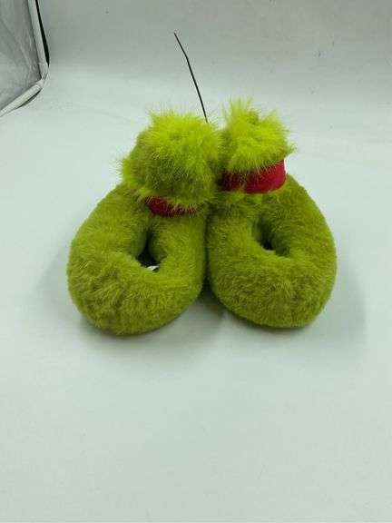 Novelty The Grinch Inspired Slippers image