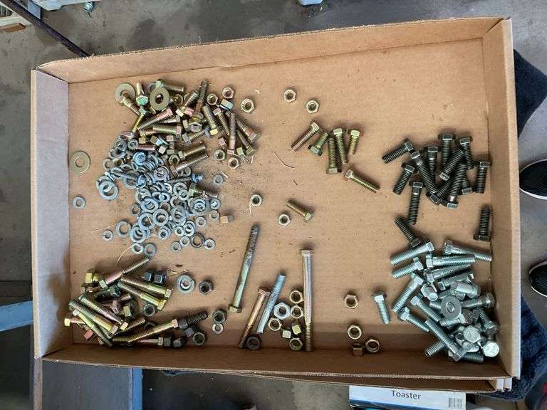 Assorted Bolts, Nuts, and Washers - Hardware Lot image