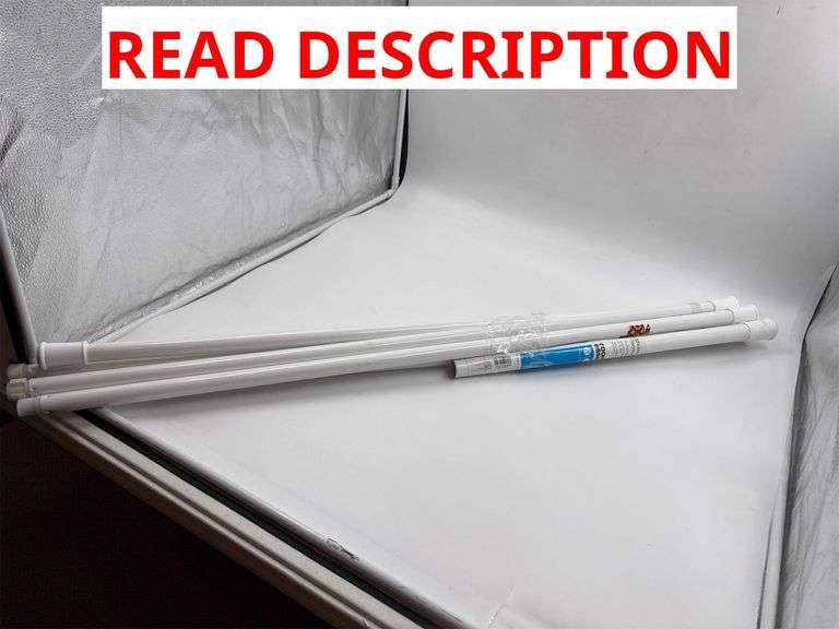 Lot of Four Tension Shower Curtain Rods image
