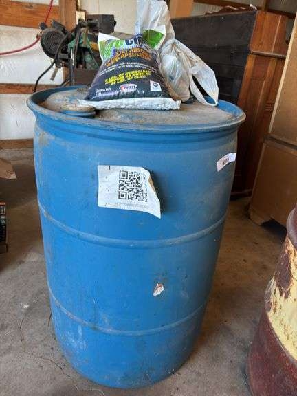 Blue Plastic Drum with Enviroclean Spill Remediation Product image