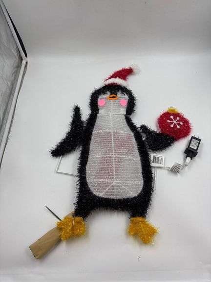 Lighted Holiday Penguin Decoration image