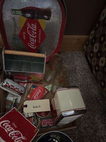Coca-Cola Advertising Collection: Tray, Glasses, Carrier, and More image