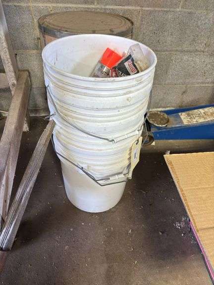 Multi-Layered Plastic Pail with Contents image