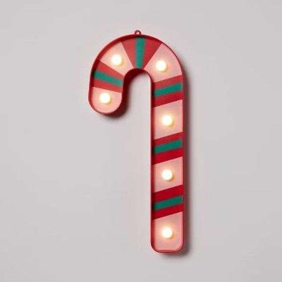 LED Marquee Candy Cane Decoration image