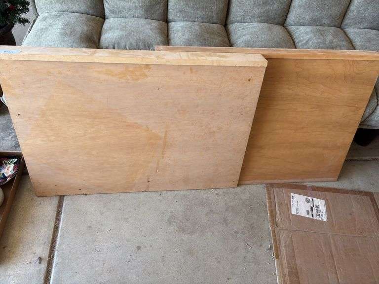 Two Large Wooden Panels image