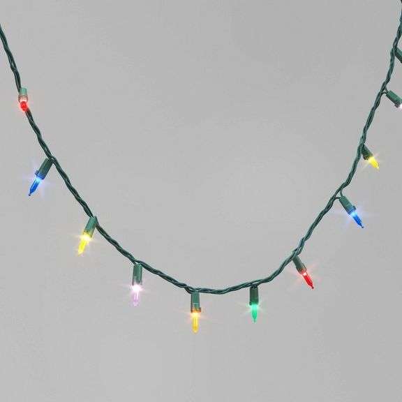 Wondershop 100 LED Mini String Lights, Multicolor, 20' Lighted Length - Set of 2 image