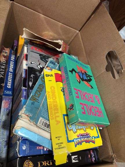 Large Lot of VHS Tapes - Assorted Titles