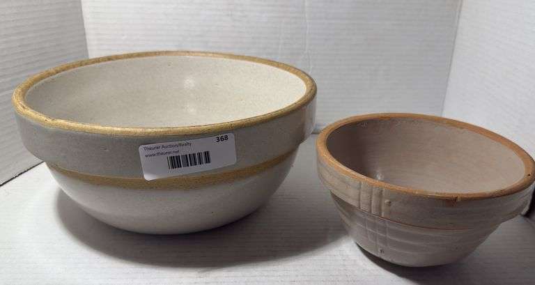 Two Glazed Ceramic Bowls image