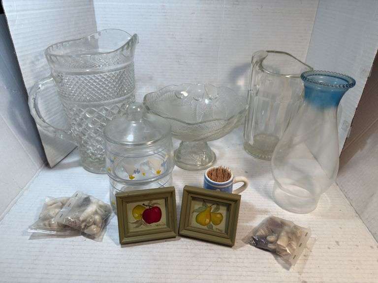 Collection of Glassware and Small Decorative Items image