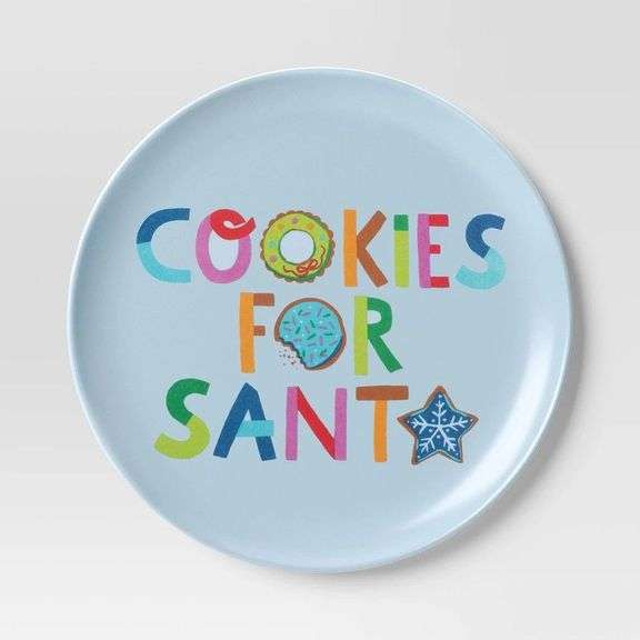 Set of 'Cookies for Santa' Plates image