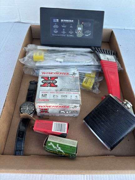 Ammunition, Dog Training Collar, and Assorted Items image