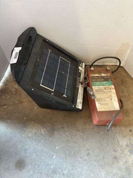 Zareba Solar Fence Charger and Red Snap'r Electric Fence Controller image