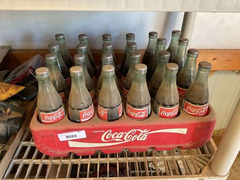 Crate of Full Coca-Cola Bottles image