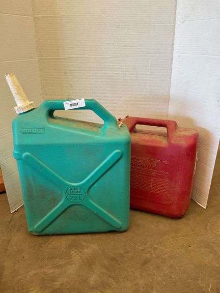 Two Assorted Gas Cans image