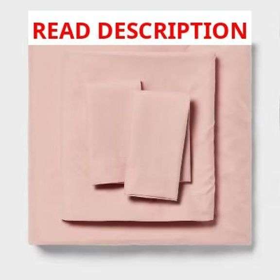 Room Essentials Pink Full Sheet Set image