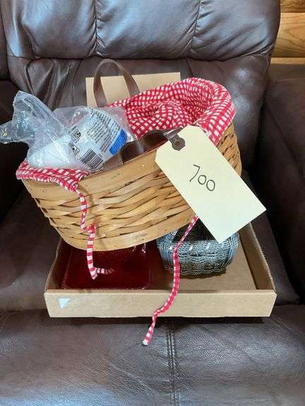 Baskets, Divided Serving Dishes, and Floral Coasters image