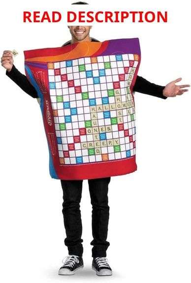 Scrabble Board Game Costume - One Size image