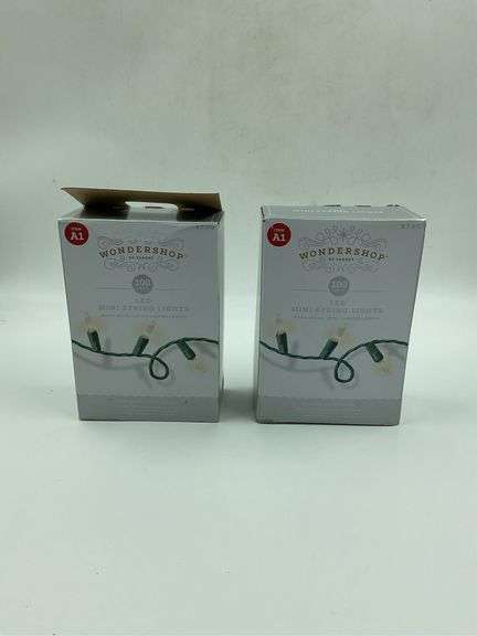 Two Wondershop LED Mini String Lights - 100 Lights - Warm White image