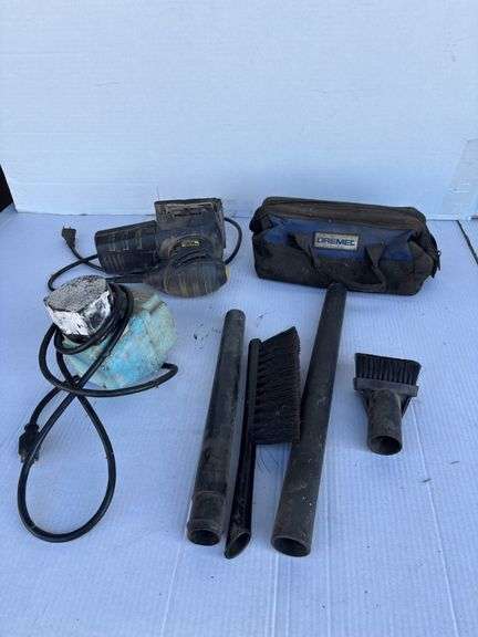 Power Tool Lot: Master Works Palm Sander & Dremel Rotary Tool Kit image