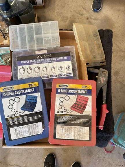 O-Ring Assortment Sets, Hose Clamps, and Rivet Tool image