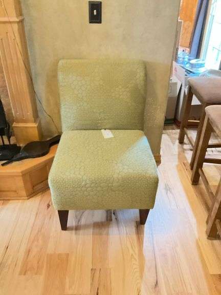 Upholstered Accent Chair with Floral Pattern image
