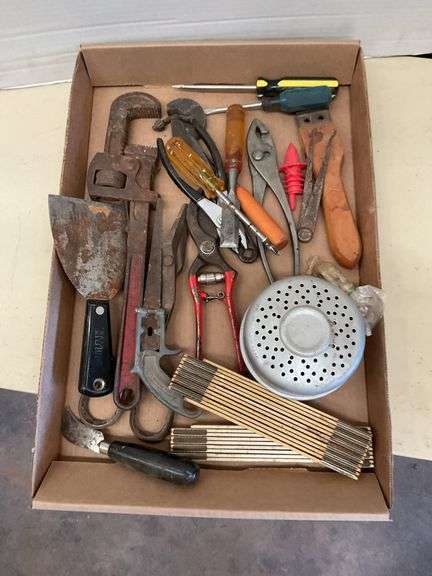 Box Lot of Assorted Tools image