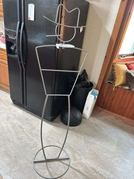 Metal Cowboy Hat and Coat Rack