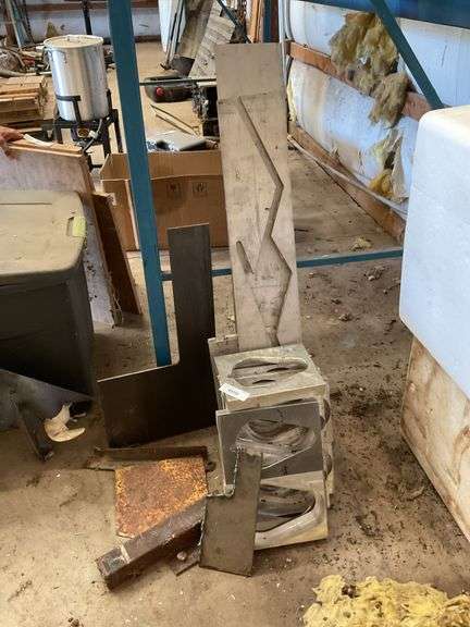 Lot of Assorted Metal Fabrication Pieces image
