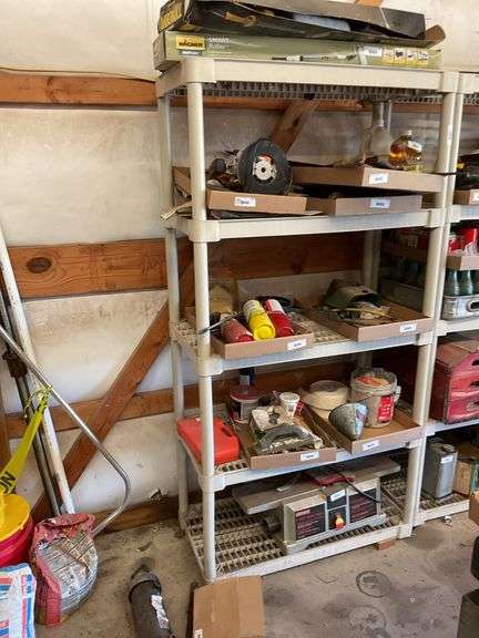 Plastic Shelving Unit, no contents (3' x 1-1/2' x 6') image
