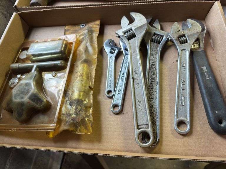 Adjustable Wrenches & Vintage Automotive Tooling Lot image